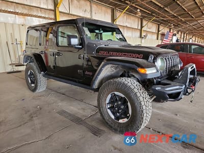 Czwarte zdjęcie samochodu z boku: 2019 JEEP WRANGLER UNLIMITED RUBICON VIN:1C4HJXFN2KW681435 - miniatura
