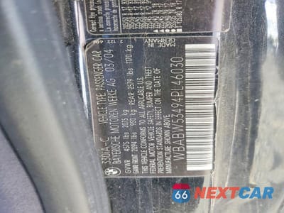 Zdjęcie 13 z 13 samochodu: 2004 BMW 330 CI VIN:WBABW53494PL46030 - miniatura
