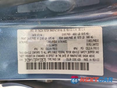 Zdjęcie 12 z 12 samochodu: 2015 MAZDA 3 TOURING VIN:3MZBM1V72FM133676 - miniatura