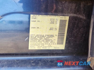 Zdjęcie 12 z 12 samochodu: 2013 NISSAN SENTRA SV VIN:1N4AB7AP2DN904594 - miniatura