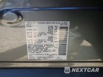 Zdjęcie 13 z 13 samochodu: 2020 NISSAN ROGUE S VIN:5N1AT2MVXLC781301 - miniatura