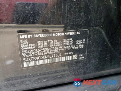 Zdjęcie 14 z 14 samochodu: 2022 BMW X5 SDRIVE 40I VIN:5UXCR4C0XN9L77507 - miniatura
