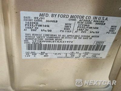 Zdjęcie 12 z 12 samochodu: 2001 FORD F150 SUPERCREW VIN:1FTRW08L81KA41972 - miniatura