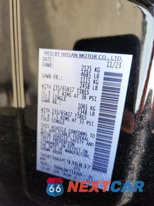 Zdjęcie 13 z 13 samochodu: 2023 NISSAN ROGUE S VIN:5N1BT3AB2PC936837 - miniatura