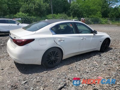 Trzecie zdjęcie samochodu z tyłu: 2018 INFINITI Q50 3.0T LUXE VIN:JN1EV7AR8JM438520 - miniatura