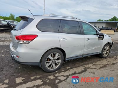 Trzecie zdjęcie samochodu z tyłu: 2014 NISSAN PATHFINDER S VIN:5N1AR2MM3EC690671 - miniatura