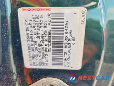 Zdjęcie 12 z 12 samochodu: 2001 TOYOTA ECHO BASE VIN:JTDAT123510189965 - miniatura