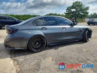 Trzecie zdjęcie samochodu z tyłu: 2022 BMW M3 COMPETITION VIN:WBS33AY0XNFM20828 - miniatura