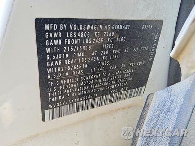 Zdjęcie 13 z 13 samochodu: 2016 VOLKSWAGEN TIGUAN S VIN:WVGAV7AX4GW534714 - miniatura