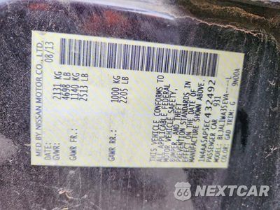 Zdjęcie 12 z 12 samochodu: 2014 NISSAN MAXIMA 3.5 S VIN:1N4AA5AP5EC432492 - miniatura