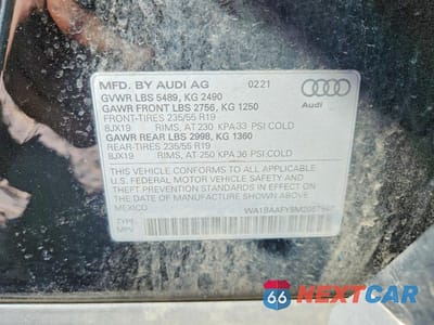 Zdjęcie 13 z 13 samochodu: 2021 AUDI Q5 PREMIUM PLUS VIN:WA1BAAFY8M2057947 - miniatura