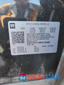 Zdjęcie 14 z 14 samochodu: 2022 GMC ACADIA SLE VIN:1GKKNRL48NZ128460 - miniatura