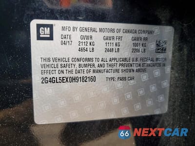 Zdjęcie 12 z 12 samochodu: 2017 BUICK REGAL SPORT TOURING VIN:2G4GL5EX0H9182160 - miniatura