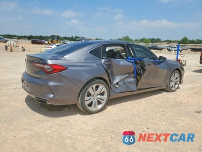 Trzecie zdjęcie samochodu z tyłu: 2022 ACURA TLX TECHNOLOGY VIN:19UUB6F41NA001881 - miniatura