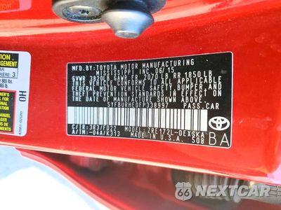 Zdjęcie 12 z 12 samochodu: 2015 TOYOTA COROLLA S PLUS VIN:5YFBURHE0FP338997 - miniatura
