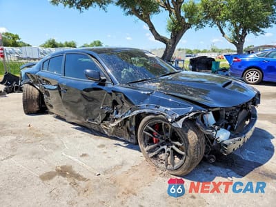 Czwarte zdjęcie samochodu z boku: 2022 DODGE CHARGER SCAT PACK VIN:2C3CDXGJ7NH181274 - miniatura