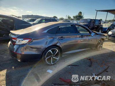 Trzecie zdjęcie samochodu z tyłu: 2019 HONDA ACCORD SPORT VIN:1HGCV1F35KA098589 - miniatura