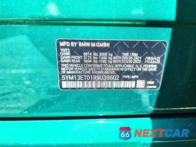 Zdjęcie 13 z 13 samochodu: 2024 BMW X5 M COMPETITION VIN:5YM13ET01R9U39602 - miniatura
