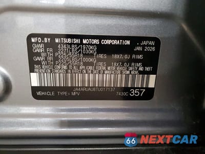 Zdjęcie 13 z 13 samochodu: 2026 MITSUBISHI OUTLANDER SPORT S/SE VIN:JA4ARUAU8TU017137 - miniatura