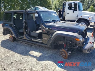 Czwarte zdjęcie samochodu z boku: 2026 JEEP WRANGLER RUBICON VIN:1C4PJXFN0TW256695 - miniatura