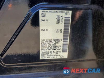 Zdjęcie 12 z 12 samochodu: 2013 NISSAN LEAF S VIN:1N4AZ0CP3DC415925 - miniatura
