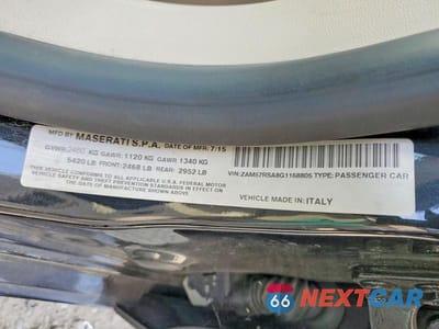Zdjęcie 12 z 12 samochodu: 2016 MASERATI GHIBLI S VIN:ZAM57RSA8G1168805 - miniatura