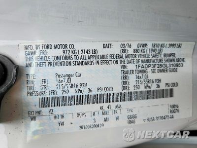 Zdjęcie 12 z 12 samochodu: 2016 FORD FOCUS SE VIN:1FADP3F28GL310953 - miniatura