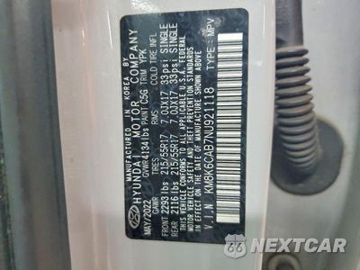 Zdjęcie 14 z 14 samochodu: 2022 HYUNDAI KONA SEL VIN:KM8K6CAB7NU921118 - miniatura