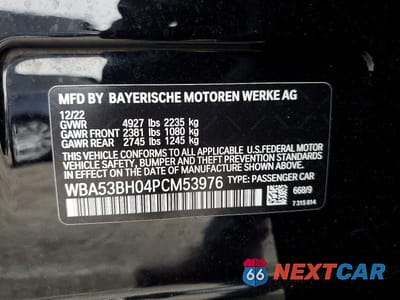 Zdjęcie 12 z 12 samochodu: 2023 BMW 530 I VIN:WBA53BH04PCM53976 - miniatura