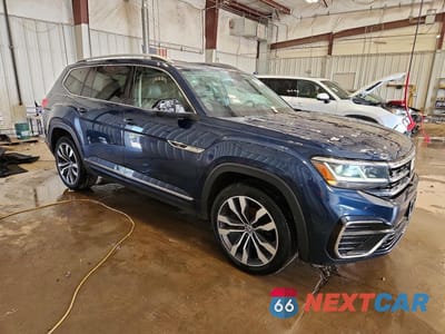 Czwarte zdjęcie samochodu z boku: 2021 VOLKSWAGEN ATLAS SEL PREMIUM R-LINE VIN:1V2FR2CAXMC579002 - miniatura