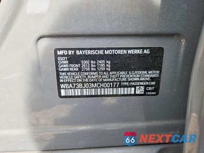 Zdjęcie 12 z 12 samochodu: 2021 BMW 540 XI VIN:WBA73BJ03MCH00177 - miniatura