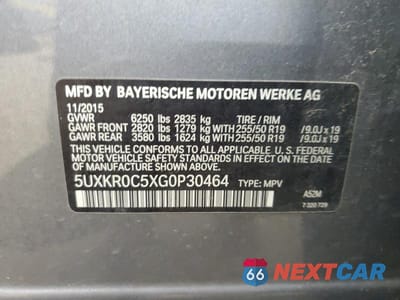 Zdjęcie 13 z 13 samochodu: 2016 BMW X5 XDRIVE35I VIN:5UXKR0C5XG0P30464 - miniatura