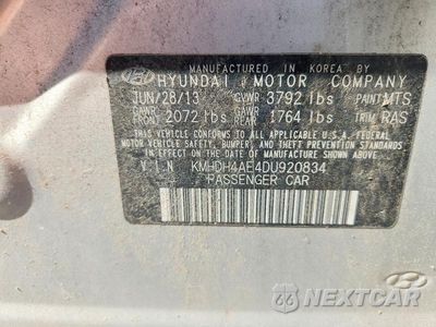 Zdjęcie 12 z 12 samochodu: 2013 HYUNDAI ELANTRA LIMITED VIN:KMHDH4AE4DU920834 - miniatura