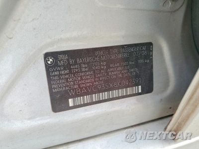 Zdjęcie 12 z 12 samochodu: 2008 BMW 328 XI VIN:WBAVC935X8K042391 - miniatura