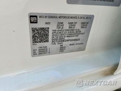 Zdjęcie 12 z 12 samochodu: 2023 GMC SIERRA K1500 SLT VIN:3GTUUDEDXPG345633 - miniatura