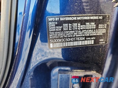 Zdjęcie 13 z 13 samochodu: 2017 BMW X4 XDRIVE28I VIN:5UXXW3C50H0T78304 - miniatura