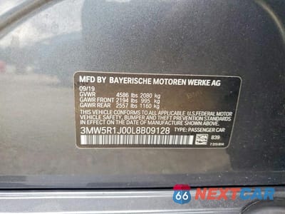 Zdjęcie 12 z 12 samochodu: 2020 BMW 330I VIN:3MW5R1J00L8B09128 - miniatura