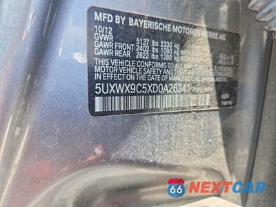 Zdjęcie 13 z 13 samochodu: 2013 BMW X3 XD 28I VIN:5UXWX9C5XD0A26341 - miniatura