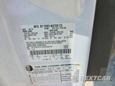 Zdjęcie 12 z 12 samochodu: 2014 FORD F-150 VIN:1FTFW1CF1EKE86747 - miniatura