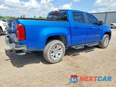 Trzecie zdjęcie samochodu z tyłu: 2022 CHEVROLET COLORADO LT VIN:1GCGSCEN0N1324744 - miniatura