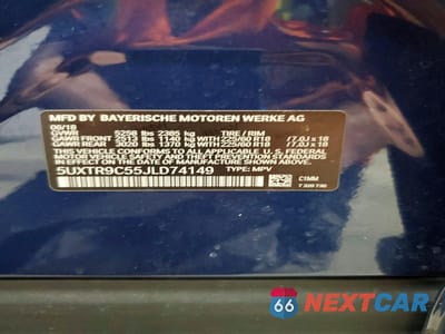 Zdjęcie 13 z 13 samochodu: 2018 BMW X3 XDRIVE30I VIN:5UXTR9C55JLD74149 - miniatura