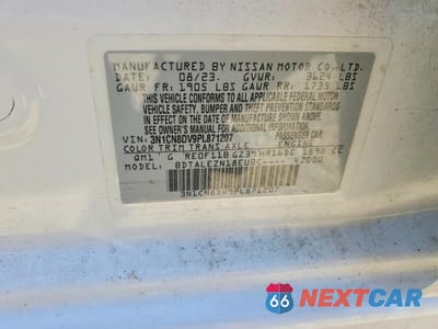 Zdjęcie 12 z 12 samochodu: 2023 NISSAN VERSA S VIN:3N1CN8DV9PL871207 - miniatura
