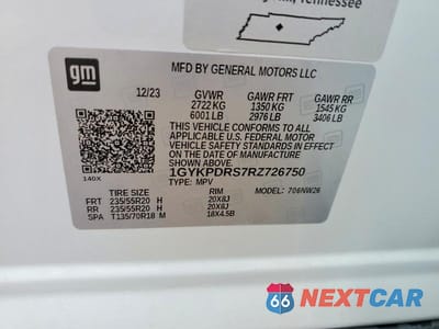 Zdjęcie 14 z 14 samochodu: 2024 CADILLAC XT6 PREMIUM LUXURY VIN:1GYKPDRS7RZ726750 - miniatura