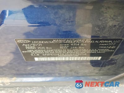 Zdjęcie 12 z 12 samochodu: 2021 HYUNDAI SONATA SE VIN:5NPEG4JA3MH128256 - miniatura