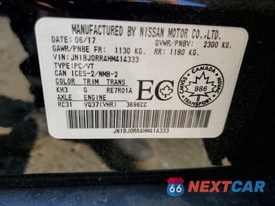 Zdjęcie 13 z 13 samochodu: 2017 INFINITI QX50 BASE VIN:JN1BJ0RR4HM414333 - miniatura