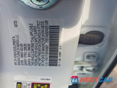 Zdjęcie 12 z 12 samochodu: 2023 HONDA ACCORD EX VIN:1HGCY1F32PA006837 - miniatura
