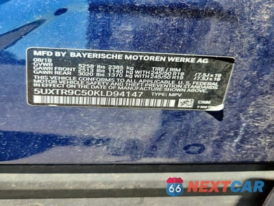 Zdjęcie 13 z 13 samochodu: 2019 BMW X3 XDRIVE30I VIN:5UXTR9C50KLD94147 - miniatura