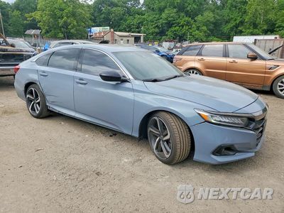 Czwarte zdjęcie samochodu z boku: 2022 HONDA ACCORD SPORT VIN:1HGCV2F32NA021320 - miniatura