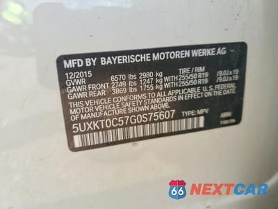 Zdjęcie 13 z 13 samochodu: 2016 BMW X5 XDR40E VIN:5UXKT0C57G0S75607 - miniatura