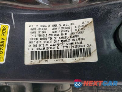 Zdjęcie 13 z 13 samochodu: 2012 ACURA TL VIN:19UUA8F22CA040182 - miniatura
